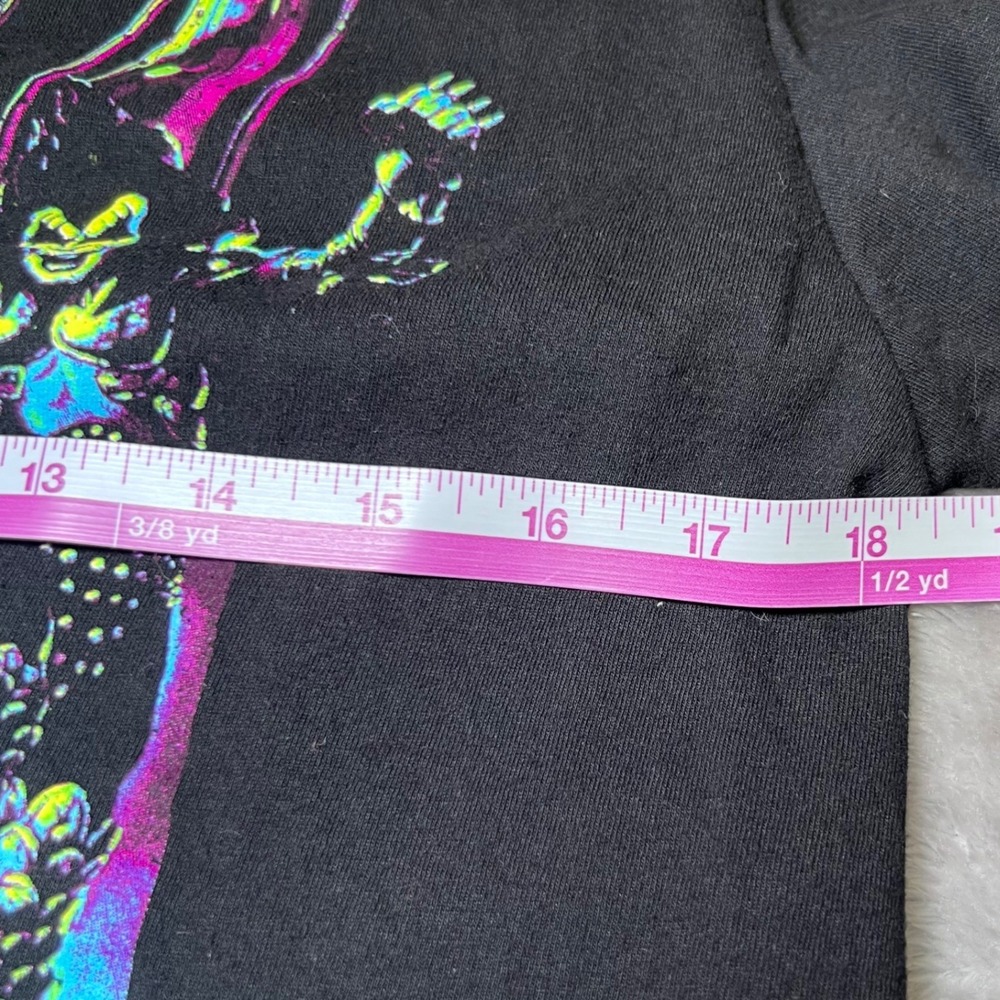 KISS Destroyer Band T-Shirt Mens Medium Black Neon Graphic Mad Engine 2023 Rock - Picture 8 of 10